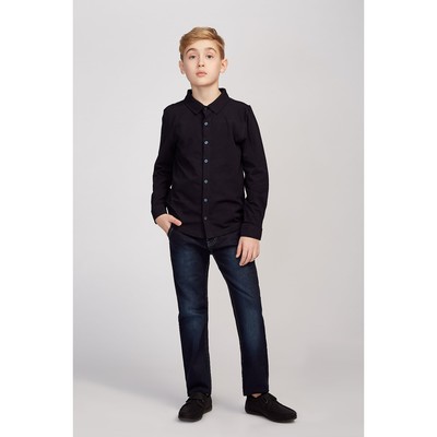 Рубашка для мальчика, рост 140 см, цвет синий
