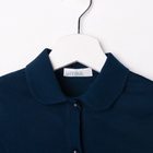 Блузка для девочки, рост 128 см, цвет синий - Фото 2