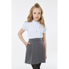 Блузка для девочки, рост 146 см, цвет белый - Фото 1