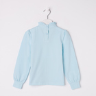 Блузка для девочки, рост 122 см, цвет голубой - Фото 3