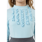 Блузка для девочки, рост 134 см, цвет голубой - Фото 3