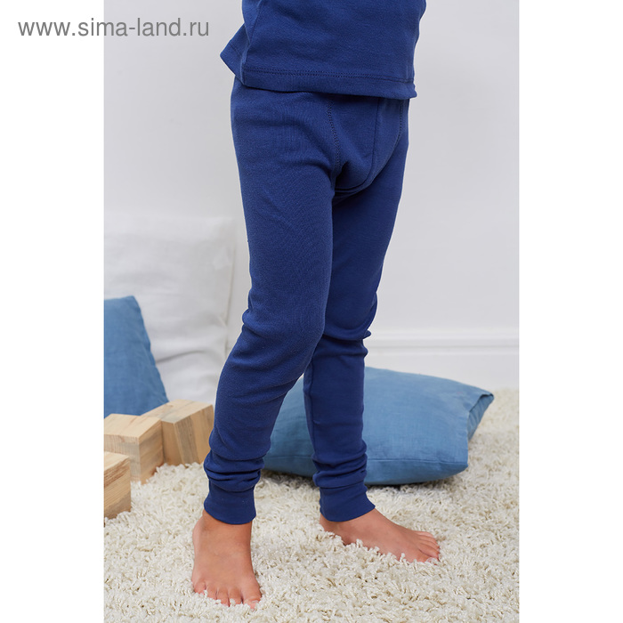 Кальсоны для мальчика, рост 104 см, цвет синий - Фото 1