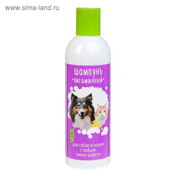 Витаминный шампунь для собак и кошек, 220 мл - Фото 1