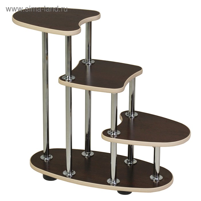 Подставка для цветов "Фифа" 770 × 300 × 670 мм, венге/дуб выбеленный - Фото 1