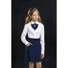 Блузка для девочки, рост 140 см, цвет белый - Фото 1