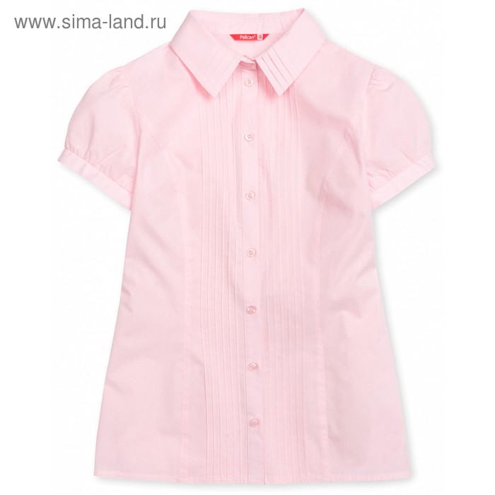 Блузка для девочки, рост 122 см, цвет розовый - Фото 1