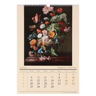 Календарь перекидной, ригель и пружина "Цветы и букеты в живописи" 2019 год, 34х49см - Фото 2