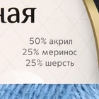 Пряжа "Воздушная" 25%меринос. шерсть, 25%шерсть, 50%акрил 370м/100гр (015 голубой) - Фото 3