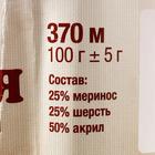 Пряжа "Воздушная" 25%меринос. шерсть, 25%шерсть, 50%акрил 370м/100гр (035 оранж.) - Фото 8