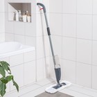 Швабра для мытья пола с распылителем Доляна, насадка из микрофибры 40×10 см, металлическая ручка 124 см, цвет МИКС - Фото 13