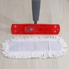Швабра для мытья пола с распылителем Доляна, насадка из микрофибры 40×10 см, металлическая ручка 124 см, цвет МИКС - фото 210700