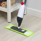 Швабра для мытья пола с распылителем Доляна, насадка из микрофибры 40×10 см, металлическая ручка 124 см, цвет МИКС - Фото 10