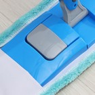 Швабра для мытья пола с распылителем Доляна, насадка из микрофибры 40×10 см, металлическая ручка 124 см, цвет МИКС - фото 210719