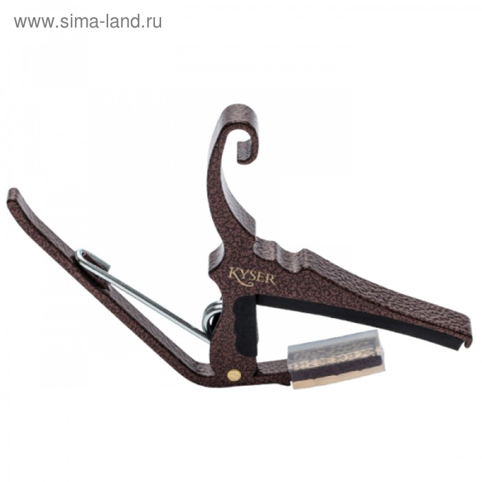 Каподастр KYSER KG6CV  для акустической гитары, цвет медь с прожилками - Фото 1