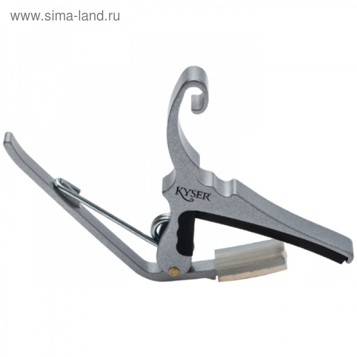 Каподастр KYSER KG6S  для акустической гитары, цвет серебро - Фото 1