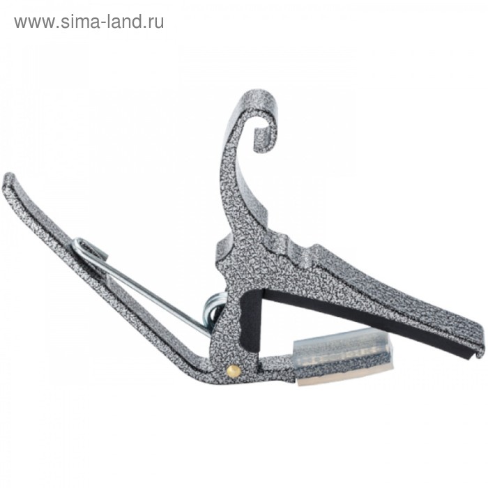 Каподастр KYSER KG6SV  для акустической гитары, цвет серебро с прожилками - Фото 1