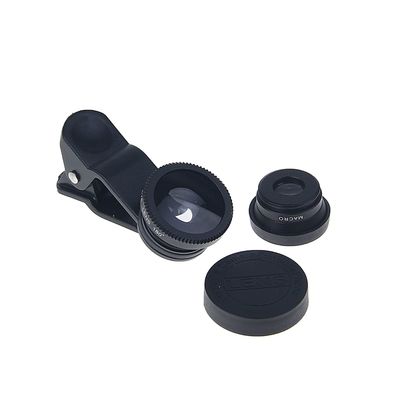 УЦЕНКА Набор линз для телефона: широкоугольная, макро и рыбий глаз 180 градусов