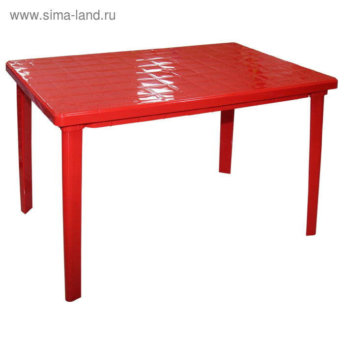Стол прямоугольный размер 1200х850х750, цвет красный - Фото 1