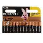 Батарейка алкалиновая Duracell Basic, AA, LR6-12BL, 1.5В, блистер, 12 шт. - Фото 6