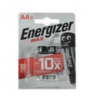 Батарейка алкалиновая Energizer Max +PowerSeal, AA, LR6-2BL, 1.5В, блистер, 2 шт. - Фото 2