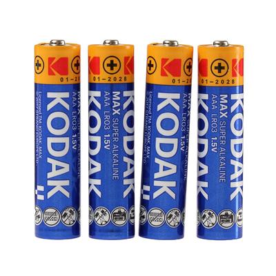 Батарейка алкалиновая Kodak Max, AAA, LR03-10BL, 1.5 В, отрывной блистер, 10 шт.