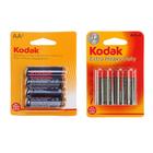 Батарейка солевая Kodak Extra Heavy Duty, AA, R6-4BL, 1.5В, блистер, 4 шт. - Фото 4
