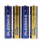 Батарейка алкалиновая Pleomax, AAA, LR03-4BL, 1.5В, блистер, 4 шт. - Фото 2