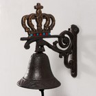 Колокол сувенирный чугун "Коронация" 20,5х16х11 см - фото 4542435