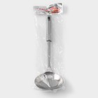 Половник из нержавеющей стали Доляна «Стандарт», 100 мл, h=31 см, цвет серебряный - Фото 7