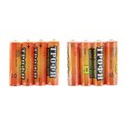 Батарейка солевая "Трофи" Super Heavy Duty, AA, R6-4S, 1.5В, спайка, 4 шт. - Фото 1