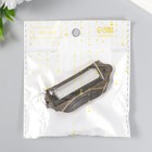 Ручка с архивной рамкой металл бронза 3х7 см (комплект 8 шт) - фото 25462098