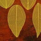 Сухие листья, (набор 5 шт), размер 1 шт:: 8×5 см, цвет жёлтый - Фото 3