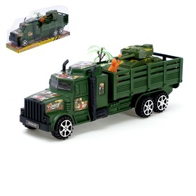Машина инерционная «Военная», с танком и солдатиком