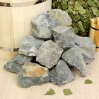 Камень для бани "Габбро-диабаз" колотый, коробка 20кг, фракция 70-120мм, "Добропаровъ" - Фото 2