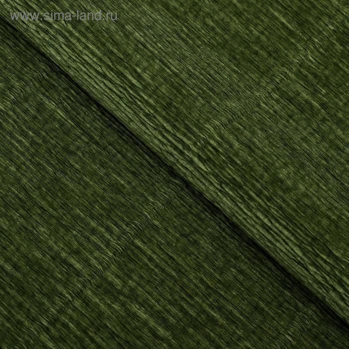 Бумага гофрированная, 611 "Грязно-зелёная", 0,5 х 2,5 м - Фото 1