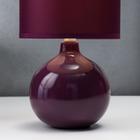 Настольная лампа "Лацио", 1x40Вт E14, цвет фиолетовый 17х17х31см - Фото 5