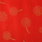 Бумага упаковочная крафт в рулоне, красно-золотой, 0,5 х 10 м - Фото 2