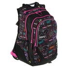 Рюкзак молодёжный Yes T-29 45 х 29 х 14 см, эргономичная спинка, OMG, чёрный/розовый - Фото 2