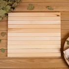 Сидушка для бани и сауны «После 40° жизнь только начинается!», 32×39 см, деревянная, «Добропаровъ» - Фото 2