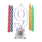 Набор свечей в торт + световая цифра "9" - Фото 2