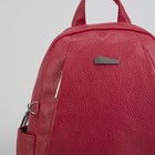 Рюкзак молодёжный, отдел на молнии, 5 наружных карманов, цвет красный - Фото 4