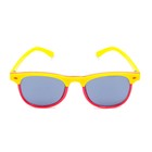 Очки солнцезащитные детские "Clubmaster", оправа двухцветная, стёкла тёмные, МИКС, 13.5 см - фото 16089750