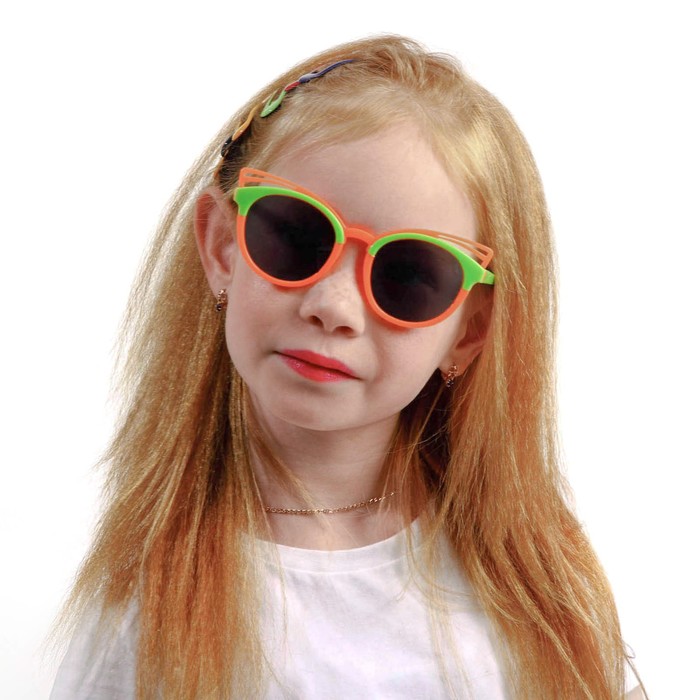 Очки солнцезащитные детские "Мастер К", 13.5 х 13 х 5 см, микс - Фото 1