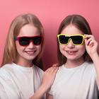 Очки солнцезащитные детские "Спорт", оправа двухцветная, МИКС, линзы тёмные, 13 × 12.5 × 5.5 см - фото 16089769