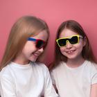 Очки солнцезащитные детские "OneSun",  оправа микс, линза сплошная темная 13х12.5х5.5 см - Фото 11