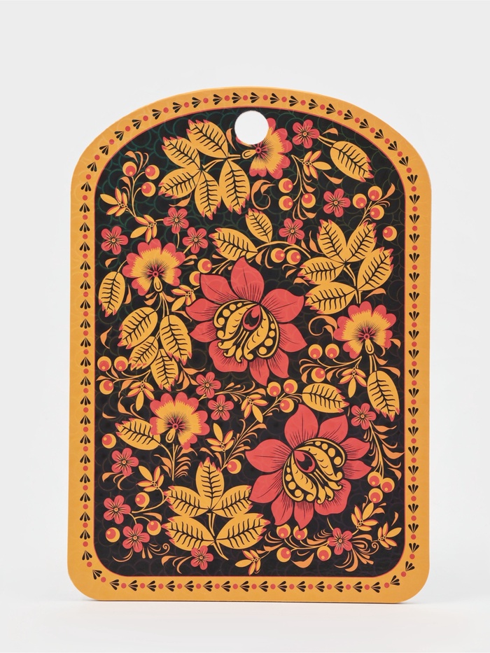 Доска разделочная сувенирная Дарим Красиво «Хохлома», 19.5×27.5×0.5 см, дерево - Фото 1