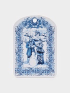 Доска разделочная новогодняя Дарим Красиво «Гжель.Снеговик», 19.5×27.5×0.6 см, дерево, рисунок МИКС - Фото 1