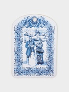 Доска разделочная новогодняя Дарим Красиво «Гжель.Снеговик», 19.5×27.5×0.6 см, дерево, рисунок МИКС - Фото 2