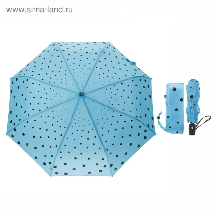 Зонт полуавтоматический «Кошки в городе», 3 сложения, R = 50 см - Фото 1