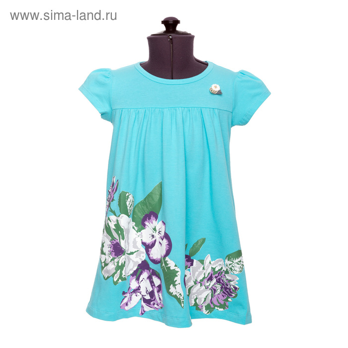 Платье для девочки, рост 134 см, цвет мятный - Фото 1